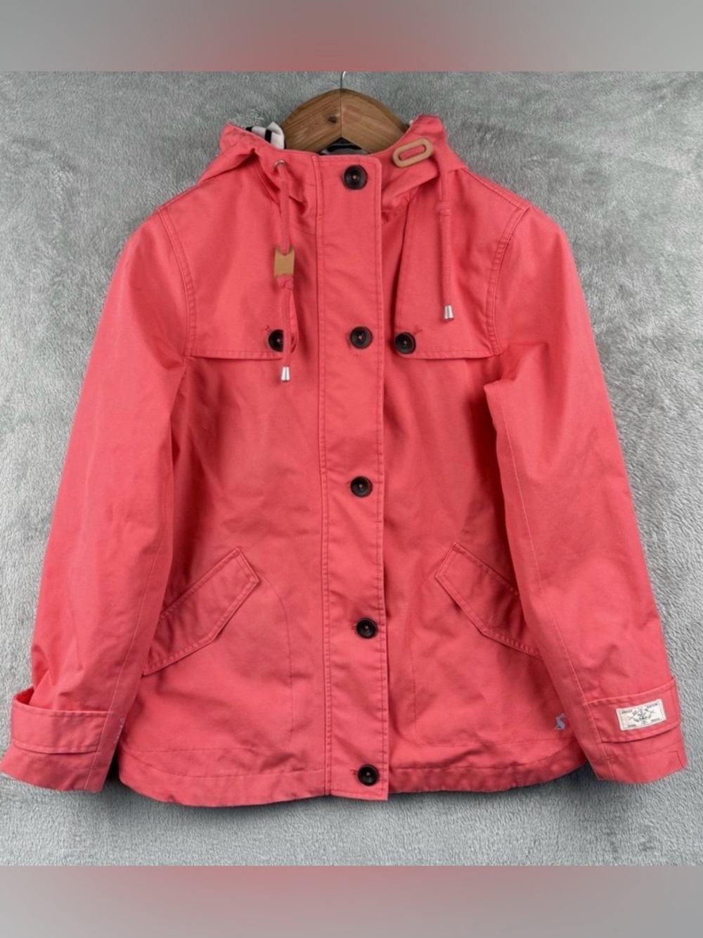 Joules Coral Hooded Raincoat US size 6